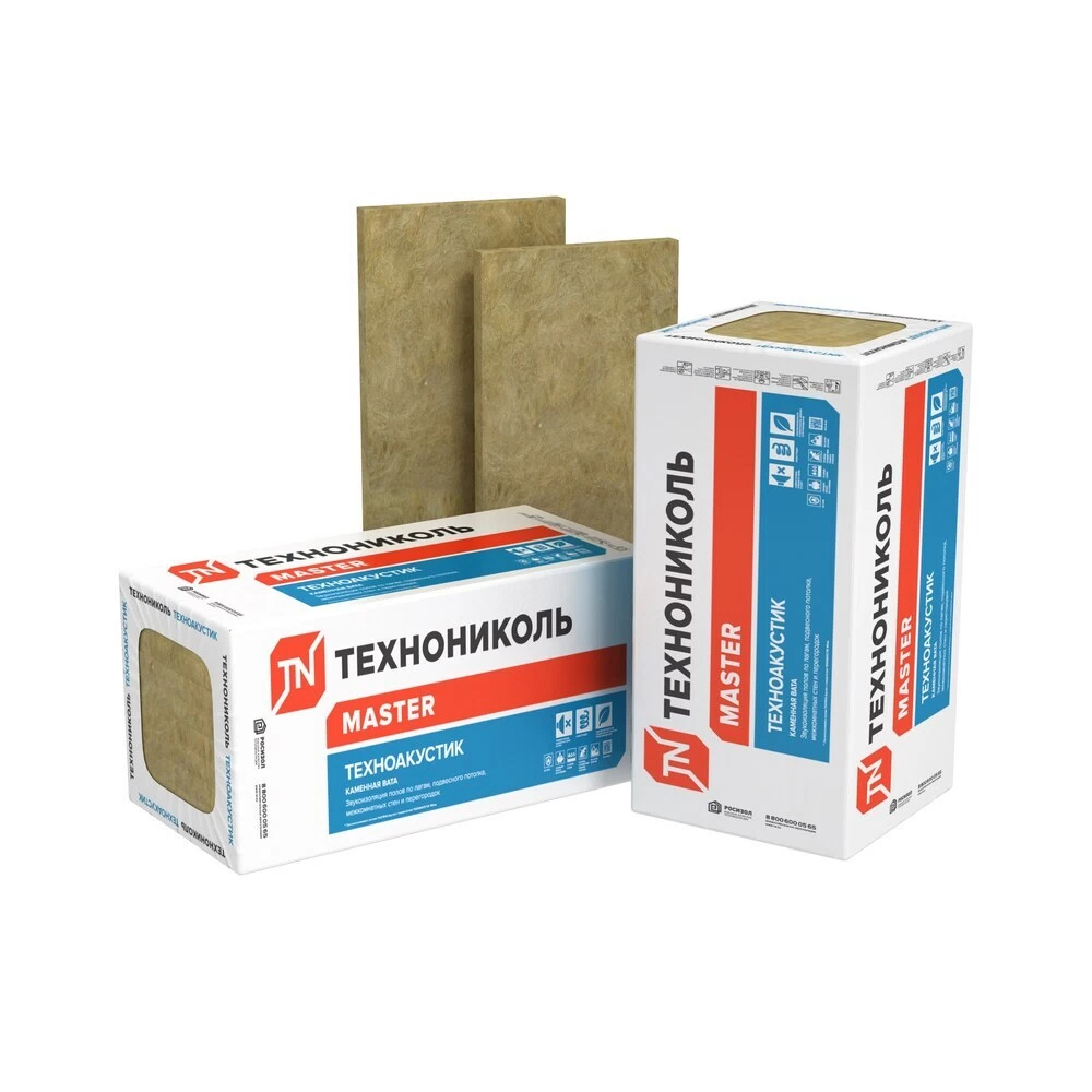 Шумоизоляция Технониколь Техноакустик 100х600х1200 мм 4,32 кв.м